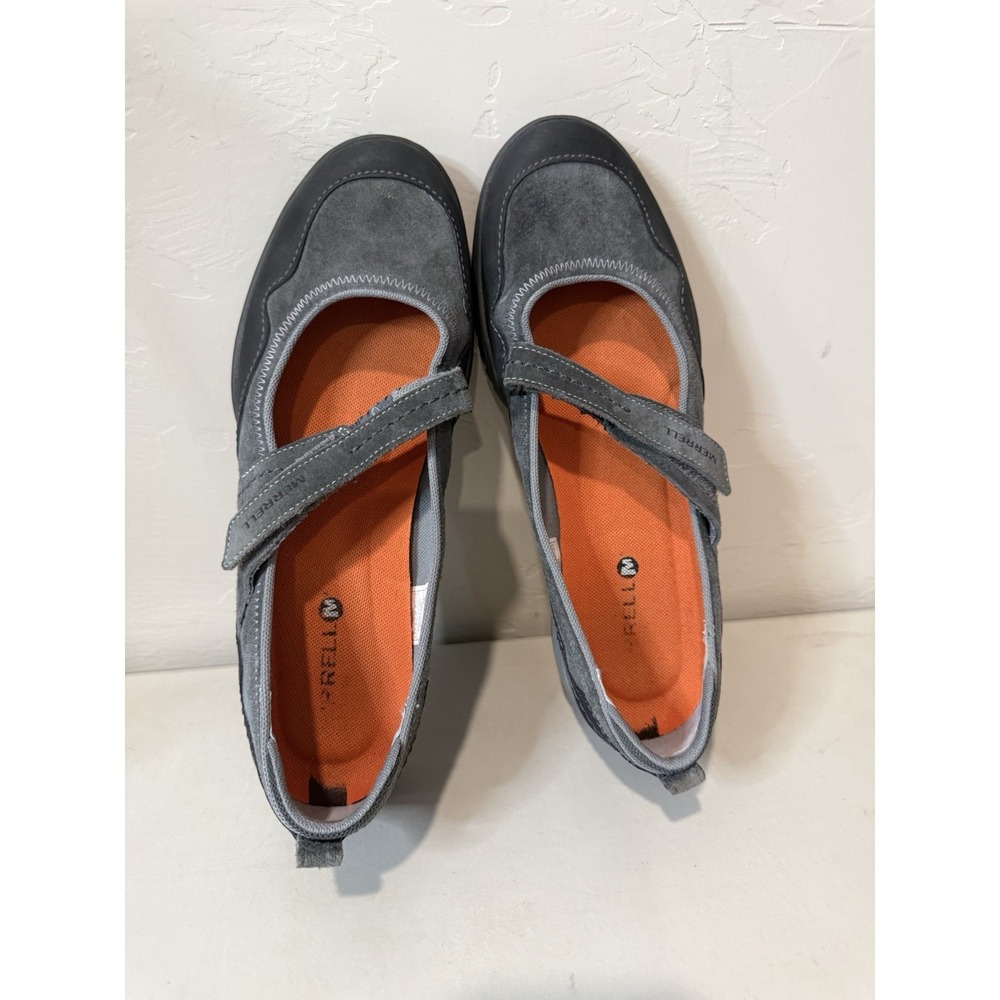 Merrell Women's Suede‎ Mary Jane Sport Flats Adjust Strap Comfort Walking 10.5